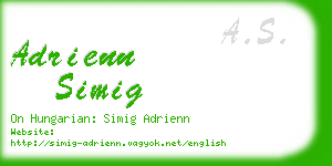 adrienn simig business card